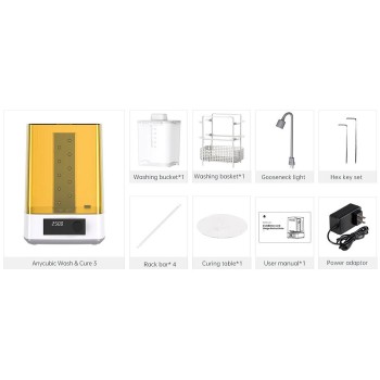 دستگاه شستشو و خشک کن انیکیوبیک Anycubic wash Cure 3 Machine