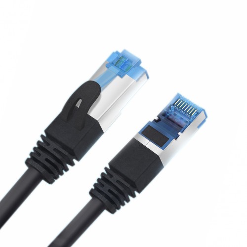 کابل شبکه پچ کورد Cat5e دارای طول 1 متر مشکی