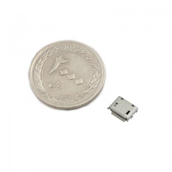 بسته 5 تایی کانکتور مادگی میکرو USB پنج پین  6.4mm SMD
