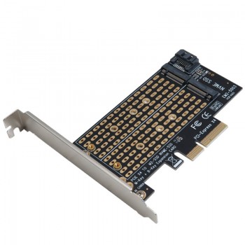 کارت تبدیل PCIE3.0 به پورت SATA و M-key MVME