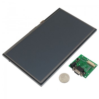 ماژول نمایشگر LCD TFT فول کالر تاچ 10.1 اینچی دارای ارتباط سریال RS232 ، هسته  FPGA و RTC داخلی