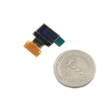 نمایشگر OLED تک رنگ 0.49 اینچ دارای کابل فلت 14 پین و چیپ درایور SSD1306 