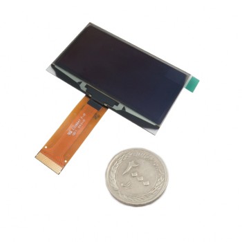 نمایشگر OLED تک رنگ 2.42 اینچ با درایور SSD1309 و کابل فلت 24 پین
