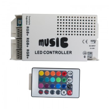 کنترل کننده LED RGB صوتی به همراه ریموت