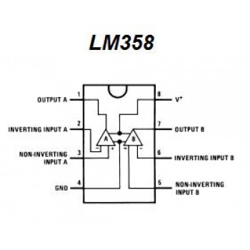 آی سی اپ امپ LM358 پکیج SOP8 بسته 5 عددی