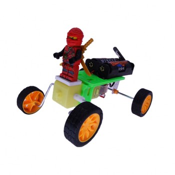 کیت ربات ارابه ای چهار چرخ مناسب برای رده سنی کودکان 