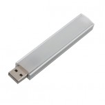 چراغ مطالعه USB سفید دارای کاور آلومینیومی ( 10LED )