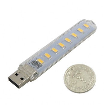 چراغ مطالعه USB مهتابی ( 8LED )