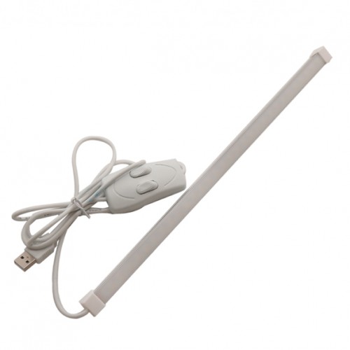 چراغ مطالعه USB دو رنگ دارای کلید کنترل و کاور آلومینیومی