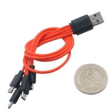 کابل شارژر با چهار پورت میکرو USB