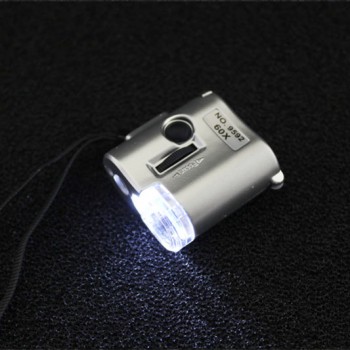 میکروسکوپ قابل حمل 60X مجهز به چراغ قوه و نور UV