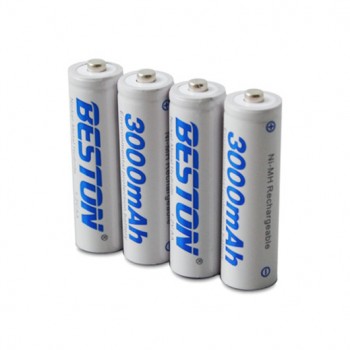 بسته 4 تایی باتری قلمی قابل شارژ 1.2 ولتی 3000mAh محصول Beston