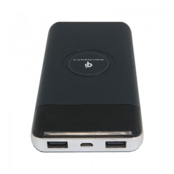 کیت پاور بانک دارای دو خروجی 2A USB و قابلیت شارژ وایرلس