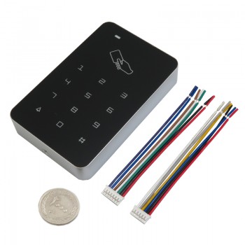 دستگاه کنترل تردد ( اکسس کنترل ) دارای کلیدهای لمسی و قابلیت خواندن کارت RFID ( فرکانس 13.56MHz )