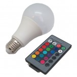 لامپ RGB LED مولتی کالر 9 وات همراه با ریموت کنترل 