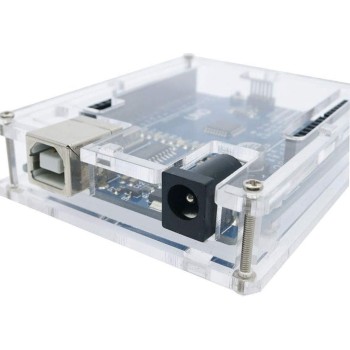 کیس پلکسی گلس برد آردینو UNO R3 کیس پلکسی گلس برد آردینو UNO R3