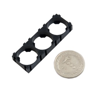 بسته 4 تایی براکت پلاستیکی 1X3 نگهدارنده باتری های لیتیوم یون 18650