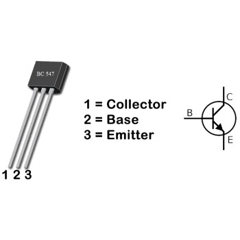 ترانزیستور BC547 نوع NPN پکیج TO-92 - بسته 5 عددی ترانزیستور BC547 نوع NPN پکیج TO-92 - بسته 5 عددی