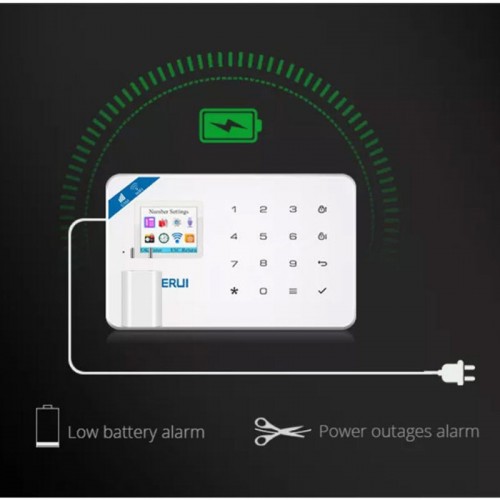 دزدگیر اماکن سیم کارتی کروی مدل W181 با چشمی بی سیم P819 و گارانتی 6 ماهه