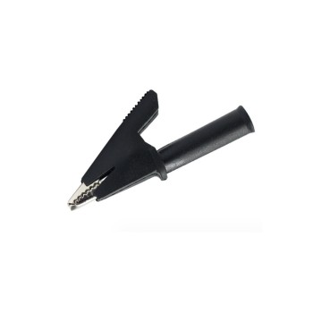 گیره سوسماری نیمه عایق با فیش موزی مادگی - رنگ مشکی گیره سوسماری نیمه عایق با فیش موزی مادگی - رنگ مشکی