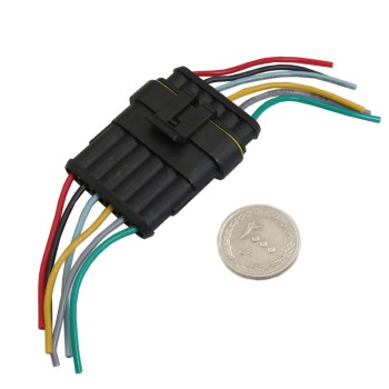 ست کانکتور نری و مادگی 6 پین ضدآب خودرو