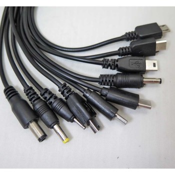 کابل شارژر USB چند منظوره یک به ده ( تبدیل اختاپوسی )