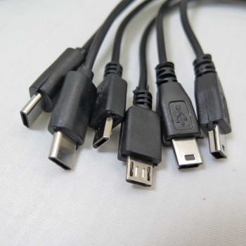 کابل شارژر USB چند منظوره یک به ده ( تبدیل اختاپوسی )