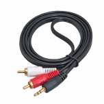 کابل تبدیل جک 3.5 میلی متری به دو RCA دارای طول 1.5 متر