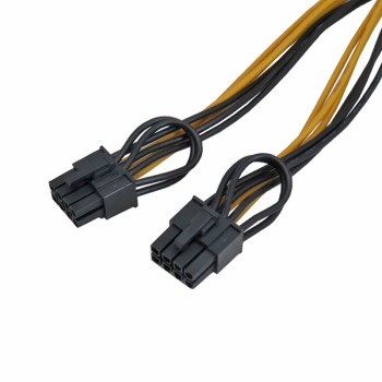کابل تبدیل 6 پین مادگی پاور کارت گرافیک به دو 8 پین