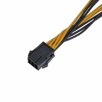 کابل تبدیل 6 پین مادگی پاور کارت گرافیک به دو 8 پین