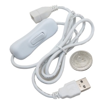 کابل سوئیچ دار دو سر USB طول یک متر