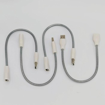 کابل افزایش طول 30 سانتی متری USB2.0 دارای بدنه آلومینیومی