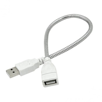 کابل افزایش طول 30 سانتی متری USB2.0 دارای بدنه آلومینیومی