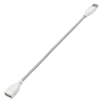 کابل افزایش طول 30 سانتی متری USB2.0 دارای بدنه آلومینیومی