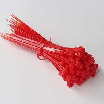 بست کمربندی - Ty-Rap قرمز سایز 4x200 میلی متر - بسته 25 عددی