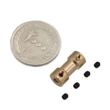 کوپلینگ برنجی 3.17 به 3.17 میلی متر مناسب دستگاه های CNC