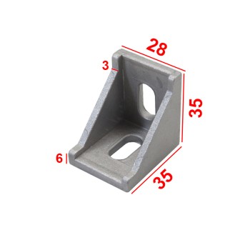 براکت نبشی 90 درجه 35×35