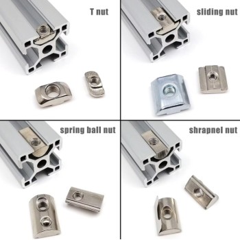 مهره تی مربعی M5-30 - بسته 5 عددی مهره تی مربعی M5-30 - بسته 5 عددی