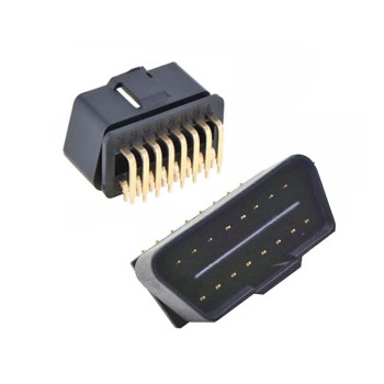 باکس پلاستیکی دستگاه OBD2 خودرو با رابط اتصال 16pin خمیده 90 درجه