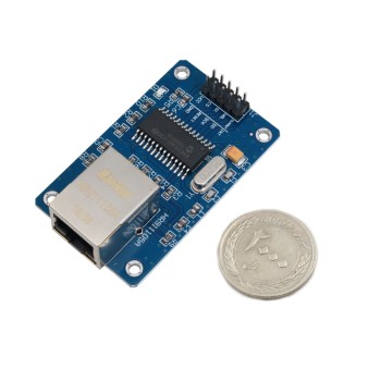 ماژول اترنت ENC28J60 با رابط SPI و خروجی LAN با سرعت 10Mbps