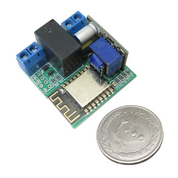 ماژول رله وای فای 220V با چیپ ESP8266 دارای کیس