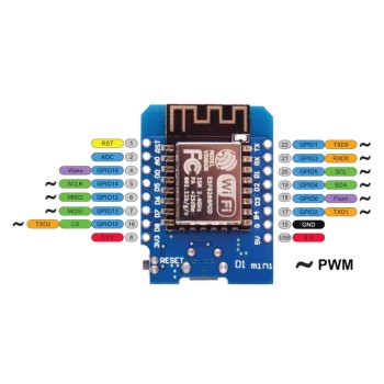 برد WeMos D1 Mini دارای هسته وایفای ESP8266 برد WeMos D1 Mini دارای هسته وایفای ESP8266