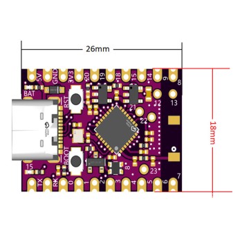 برد توسعه ESP32 C6 Super Mini