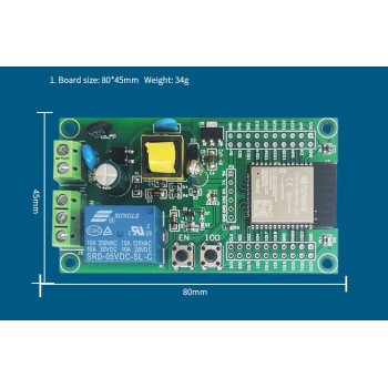 ماژول رله تک کانال ESP32