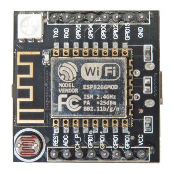 برد توسعه Witty cloud دارای هسته وایفای ESP8266 و دو پورت میکرو  USB پروگرام / پاور