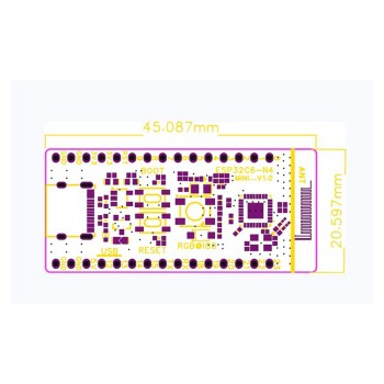 برد توسعه ESP32 C6 Mini