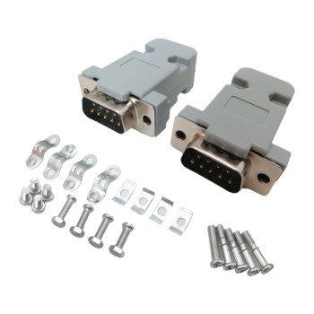 کانکتور DB9 نری به پروتکل RS232 با کیس پلاستیکی - بسته 2 عددی