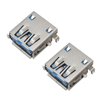 کانکتور USB3.0 Type-A مادگی 90 درجه SMD بسته دو عددی