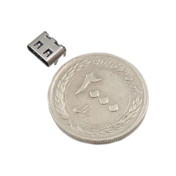 کانکتور USB مادگی Type C شش پین SMD - بسته 4 عددی