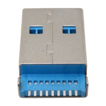 کانکتور مادگی USB3.0 آبی بدون گیره کناری بسته دو عددی